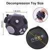 UOOEFUN Mini Fidget Toys Cube,12 Sided Cube Toys Relief Stress,Anxiety, Depression,Autism for Kids Adults Improve Focus and Kill Time (Black) view 2