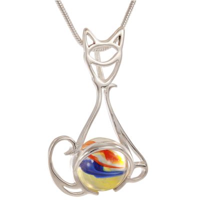 GAYM Fancy Cat Interchangeable Pendant & Marbles Set (Necklace Not Included)