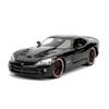 Fast & Furious Letty's Dodge Viper SRT 10 1/24 Scale Diecast Car Black view 1