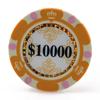 Versa Games Monte Carlo Clay Poker Chips in 13.5 Gram Weight - Pack of 50 (Choose Colors) (Orange) view 1