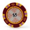 Versa Games Monte Carlo Clay Poker Chips in 13.5 Gram Weight - Pack of 50 (Choose Colors) (Red) view 1