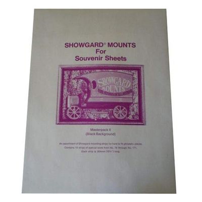 Showgard Variety Pack Large Strip MPKII Assortment No.76 Thru No.181 Masterpack II Single Strip per Size Black