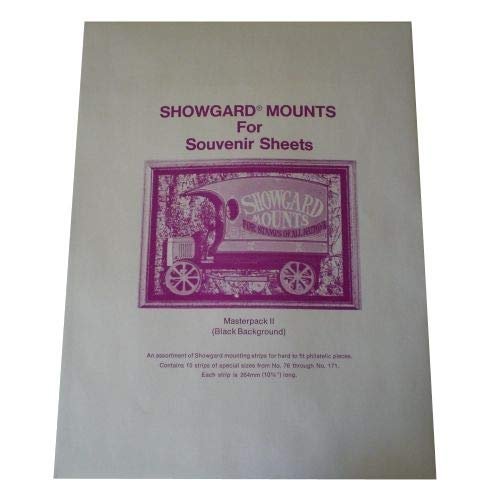 Showgard Variety Pack Large Strip MPKII Assortment No.76 Thru No.181 Masterpack II Single Strip per Size Black