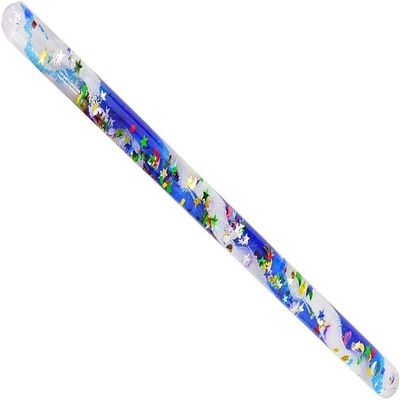 Jumbo Spiral Glitter Wand .12" Wonder Glitter Tubes for Kids (ONE Wand Color As Shown)