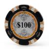 Versa Games Monte Carlo Clay Poker Chips in 13.5 Gram Weight - Pack of 50 (Choose Colors) (Black) view 1