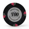 Versa Games Monaco Casino Clay Poker Chips in 13.5g - 50 Piece - (Choose Color) (Black) view 1