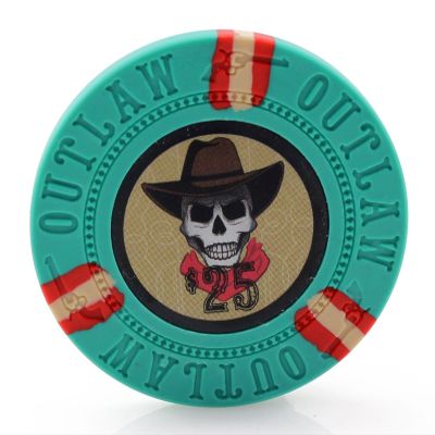 Versa Games Outlaw Clay Poker Chips in 13g - Pack of 50 (Choose Colors) (Green)