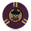 Versa Games Outlaw Clay Poker Chips in 13g - Pack of 50 (Choose Colors) (Purple) view 1