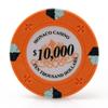 Versa Games Monaco Casino Clay Poker Chips in 13.5g - 50 Piece - (Choose Color) (Orange) view 1