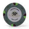 Versa Games Monaco Casino Clay Poker Chips in 13.5g - 50 Piece - (Choose Color) (Silver) view 1