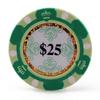 Versa Games Monte Carlo Clay Poker Chips in 13.5 Gram Weight - Pack of 50 (Choose Colors) (Green) view 1