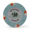 Versa Games Monaco Casino Clay Poker Chips in 13.5g - 50 Piece - (Choose Color) (Light Blue) view 1