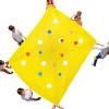 Sonyabecca Hole Tarp Team Building Exercise Activities Games Teamwork Group Learning Fun Playing Yellow,98''Lx71''W view 1
