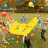Sonyabecca Hole Tarp Team Building Exercise Activities Games Teamwork Group Learning Fun Playing Yellow,98''Lx71''W view 4