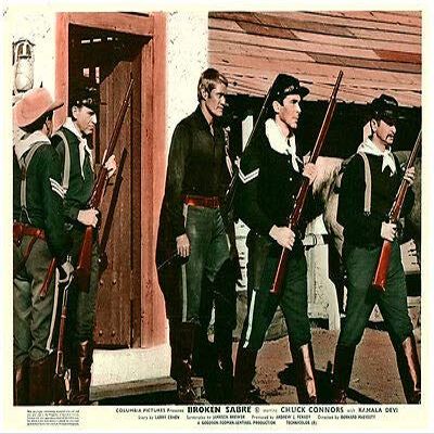Broken Sabre Original Lobby Card TV Series Chuck Connors with Soldiers