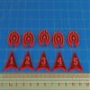LITKO Fantasy Marked Target Token Set #1-5 Dungeons and Dragons, Fluorescent Pink (10) view 3