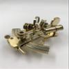 Malla Inc. Nautical Hand-Made Solid Brass 5" Marine Sextant with Wooden Box view 4