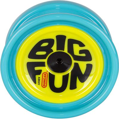 Duncan Toys Big Fun Yo-Yo [Blue & Yellow], Unresponsive Pro Level Yo-Yo, Concave Bearing