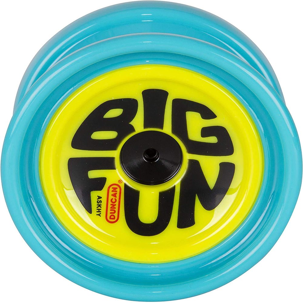 Duncan Toys Big Fun Yo-Yo [Blue & Yellow], Unresponsive Pro Level Yo-Yo, Concave Bearing