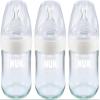 NUK Simply Natural Glass Baby Bottles, 4 oz, 3 Pack view 1