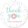 40 cnt Donut Birthday Party Thank You Favor Stickers view 1