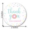 40 cnt Donut Birthday Party Thank You Favor Stickers view 2
