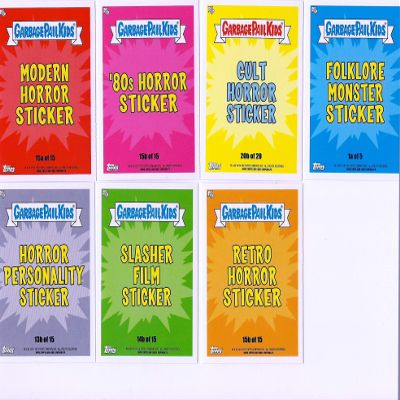 2019 GPK Revenge OH Horror-Ible Complete Sticker Set 1-200
