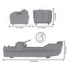 BMC Classic Marx Landing Craft - 4pc Gray Plastic Army Men Boat Vehicles view 2