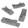BMC Classic Marx Landing Craft - 4pc Gray Plastic Army Men Boat Vehicles view 4