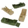 BMC Classic Marx Landing Craft - 4pc Tan vs. OD Green Plastic Army Men Vehicles view 4