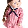 The Queen's Treasures 18 Inch Doll Clothes, Little House on The Prairie Authentic Laura Ingalls Red Check Dress Outfit, Compatible for Use with American Girl Dolls view 4