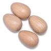 4 PCS Wood Egg Shakers Set, Musical Percussion Instruments, Natural Finish view 1
