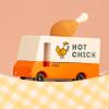CANDYCAR Wooden Food Truck Collection - Fried Chicken Van, Premium Handcrafted Beech Wood Toy Car view 3