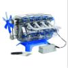 MindBlown DIY Model Engine Kit - Mechanic Four Cycle Internal Combustion Assembly Construction, Comes W/Valves, Cylinders, Hardware & Much More view 2