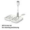 OXO Tot Travel Size Drying Rack with Bottle Brush- Gray view 2