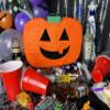 Jergrim Halloween Pumpkin Piata 4-piece set 17"x10" Perfect for Halloween Party Decorations, Photo Prop, Jack-O'-Lanthern, October Birthday, Funny, Scary and Spooky, Fits candy/favors view 2