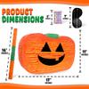 Jergrim Halloween Pumpkin Piata 4-piece set 17"x10" Perfect for Halloween Party Decorations, Photo Prop, Jack-O'-Lanthern, October Birthday, Funny, Scary and Spooky, Fits candy/favors view 3