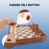 GSE Games & Sports Expert 15" Large Wooden 2-in-1 Chess & Checkers Board Game Combo Set with Drawer, Board Games Chess Checker Set for Kids & Adults view 3