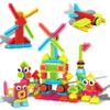 PicassoTiles Toys 112 Piece Hedgehog Blocks STEM Building Tiles Set Construction Learning Toy Stacking Interlock Block, Creativity Beyond Imagination, Inspirational, Recreational, Educational PTB112 view 1