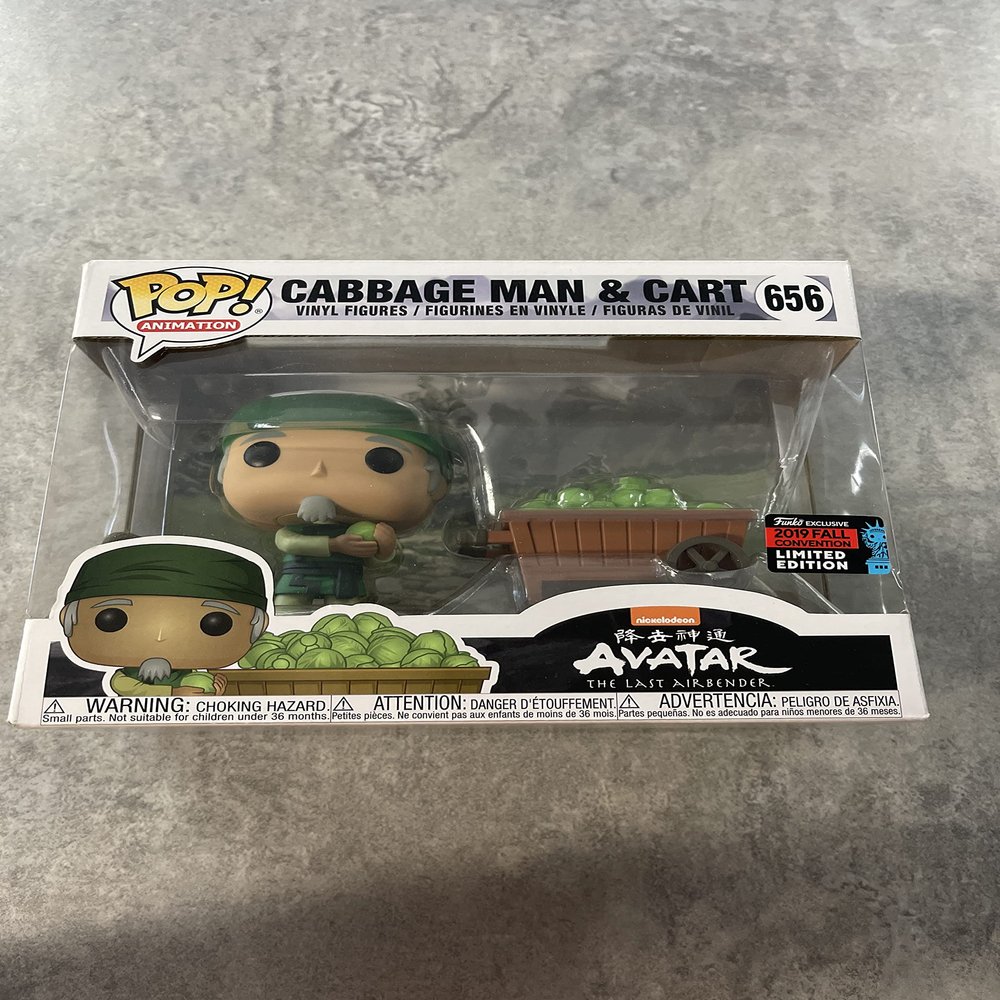 Funko POP! Animation: Avatar - Cabbage Man and Cart, Fall Convention Exclusive