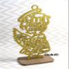 12 Guardian Angel Wings Boy Girl Wood with Stand Laser Cutout Wooden Baptism Centerpiece First Communion Quinceaera Children Kids Party Favors Home Decor Christening (Gold Glitter Girl) view 2