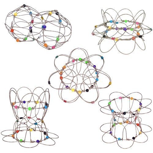 Magic Loops a Set of 3 Flexi-Sphere Fidget aka Lotus Flower Mandala or Shape Shifter