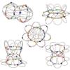 Magic Loops a Set of 3 Flexi-Sphere Fidget aka Lotus Flower Mandala or Shape Shifter view 1