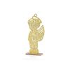 12 Guardian Angel Wings Boy Girl Wood with Stand Laser Cutout Wooden Baptism Centerpiece First Communion Quinceaera Children Kids Party Favors Home Decor Christening (Gold Glitter Boy) view 1