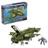 MEGA Halo Toy Building Sets, Pelican Inbound Vehicle with 2024 Pieces, 3 Micro Action Figures and Accessories, for Collectors view 1