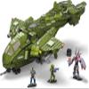 MEGA Halo Toy Building Sets, Pelican Inbound Vehicle with 2024 Pieces, 3 Micro Action Figures and Accessories, for Collectors view 4