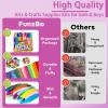 FUNZBO 1200pcs+ Arts & Crafts Supplies for Kids- Craft Kits with Pipe Cleaners, Pom Poms for Crafts, Popsicle Sticks for Craft, Craft for Kids Ages 4-8 Girls & Boys Birathday Gifts view 3