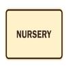 Signs ByLITA Classic Framed Nursery Sign (Ivory/Dark Brown) - Small view 1