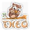Theo Owl Sticker (Large, 14x9.8 inch) view 1