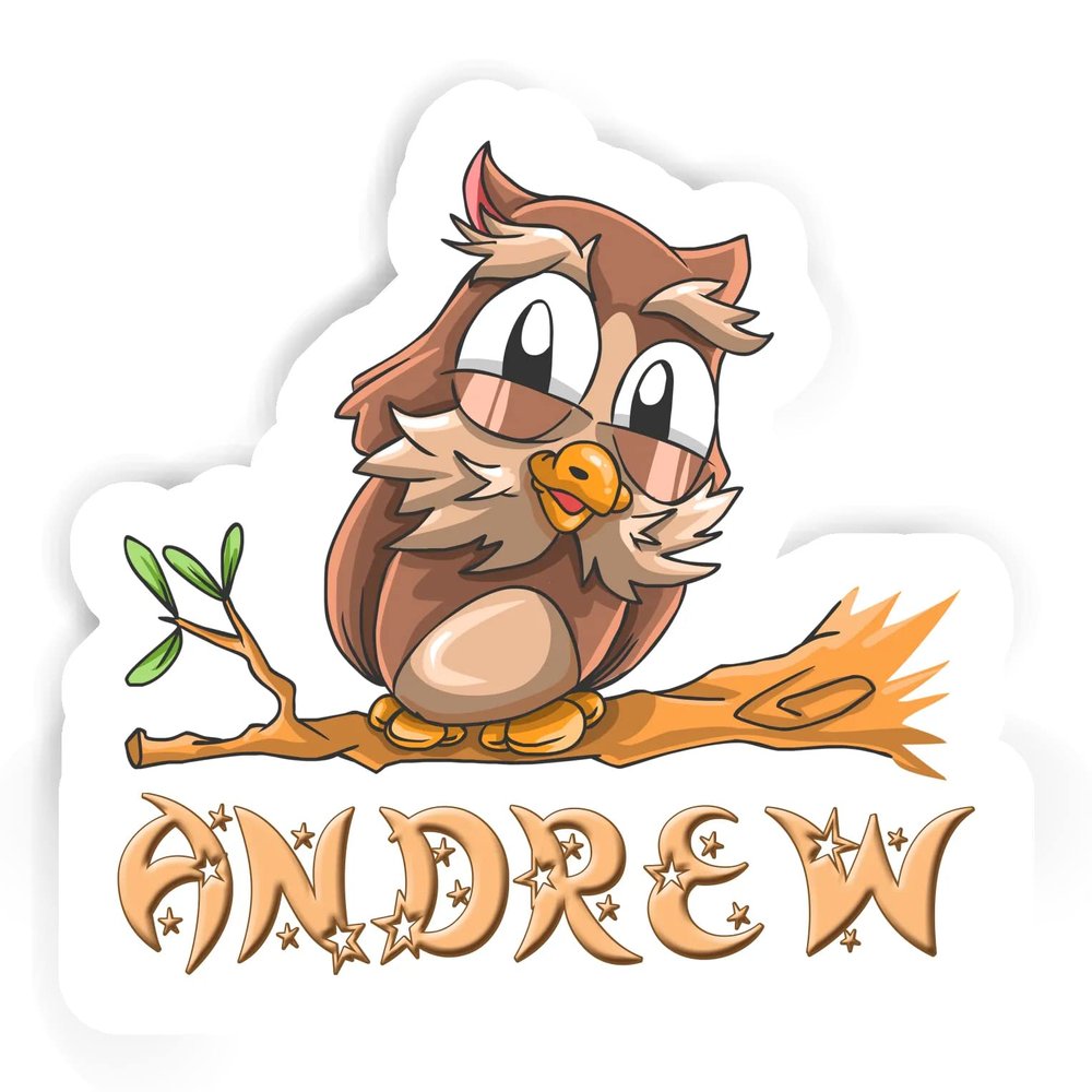 Andrew Owl Sticker (Large, 14x9.8 inch)